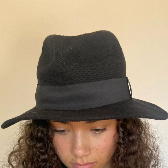 Anthropologie Rancher Nubby Packable Hat / Black - Picture 6 of 7